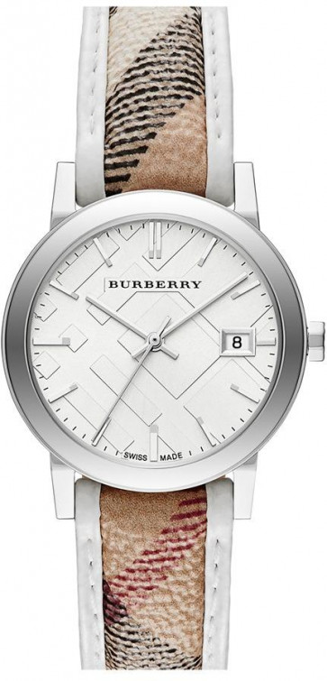 Horlogeband Burberry BU9136 Leder Multicolor 18mm