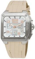 Horlogeband Breil BW0398 Leder Beige 18mm
