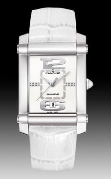 Horlogeband C4283 Leder Wit 22mm