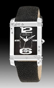 Horlogeband Candino C4299-4 Leder Zwart 20mm