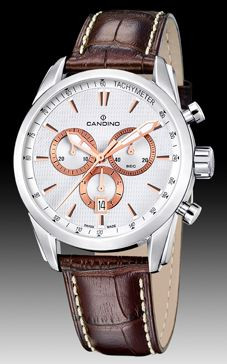 Horlogeband Candino C4408/1 Leder Bruin 22mm
