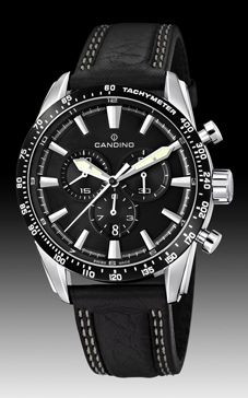 Horlogeband Candino C4429-5 Leder Zwart 22mm