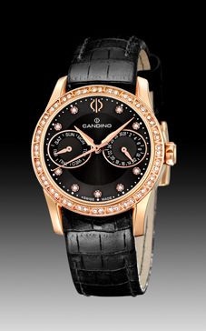 Horlogeband Candino C4448-3 Leder Zwart 17mm