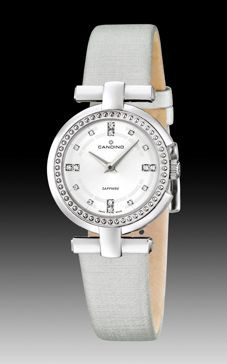 Horlogeband Candino C4560-1 Leder Grijs 16mm