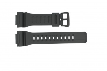 Casio horlogeband W736H / W735H / 10410723 Rubber Zwart 18mm