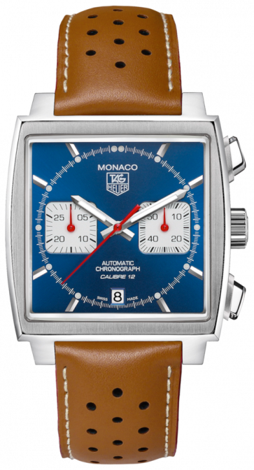 Horlogeband Tag Heuer CAW2111 / CW2113 / FC6255 Leder Bruin 22mm