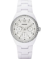 Horlogeband Fossil CE1042 Keramiek Wit 20mm