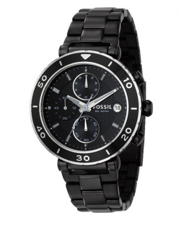 Horlogeband Fossil CH2579 Roestvrij staal (RVS) Zwart 20mm