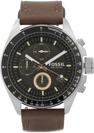 Horlogeband CH2885 Leder Bruin 22mm