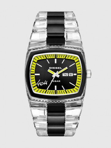 Horlogeband Diesel DZ1879 Kunststof/Plastic Transparant 34mm