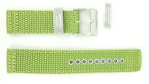 Diesel horlogeband DZ2051 Textiel Groen 21mm + groen stiksel