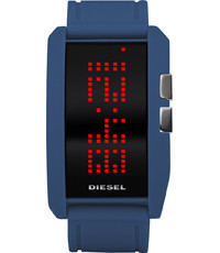 Horlogeband Diesel DZ7166 Silicoon Blauw 24mm