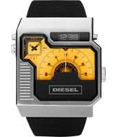 Horlogeband Diesel DZ7223 Leder/Kunststof Zwart 34mm