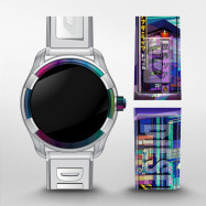 Horlogeband Smartwatch Diesel DZT2023 Kunststof/Plastic Wit 22mm