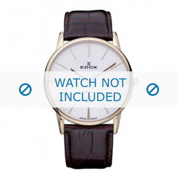 Horlogeband Edox 26023-37R-BR Leder Bruin 22mm