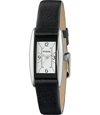Horlogeband Fossil ES2418 Leder Zwart 12mm