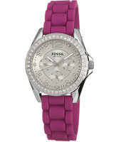 Horlogeband Fossil ES2720 Silicoon Roze 18mm