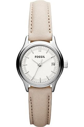 Horlogeband Fossil ES3173 Leder Ivoor