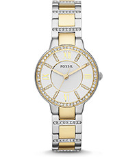 Horlogeband Fossil ES3503 Roestvrij staal RVS Bi Color 14mm