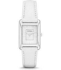 Horlogeband Fossil ES3516 Leder Wit 16mm