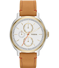 Horlogeband Fossil ES3523 Leder Bruin 18mm