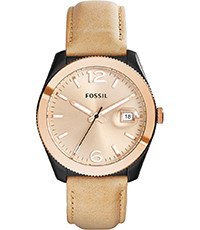 Horlogeband Fossil ES3777 Leder Beige 20mm