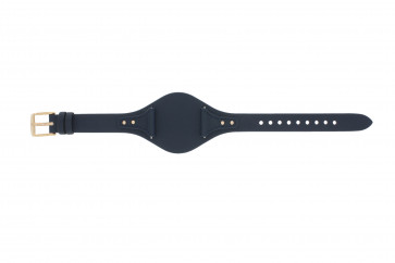 Horlogeband Fossil ES3838 Onderliggend Leder Blauw 18mm