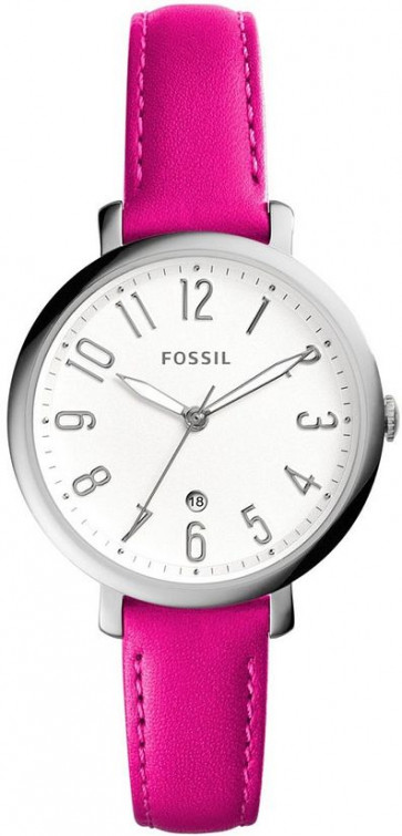 Horlogeband Fossil ES4089 Leder Roze 14mm
