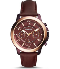 Horlogeband Fossil ES4116 Leder Bruin 18mm