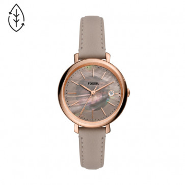 Horlogeband Fossil ES5091 Leder Roze 14mm