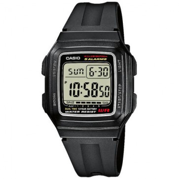 Casio horlogeband 10075268 Rubber Zwart 18mm 