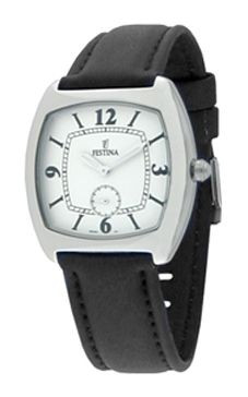 Horlogeband Festina F16041-1 Leder Zwart 22mm