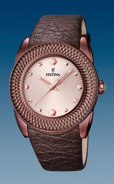 Horlogeband Festina F16591-C Leder Bruin 24mm