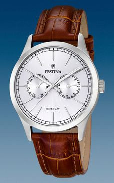 Horlogeband Festina F16804-1 Leder Cognac 22mm