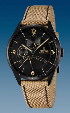 Horlogeband Festina F16849-1 Nylon/perlon Beige 20mm