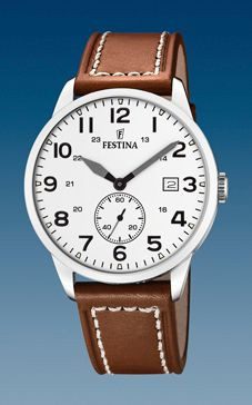 Horlogeband Festina F20347-5 Leder Bruin