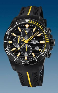 Horlogeband Festina F20366-1 Silicoon Zwart