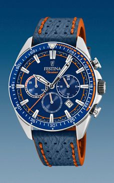Horlogeband Festina F20377-2 Leder Blauw