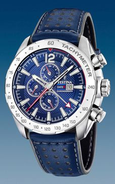 Horlogeband Festina F20440-2 Leder Blauw
