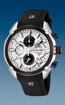 Horlogeband Festina F6819/3 / F6819 / F6819/1 / F6819/2 Rubber Zwart 22mm