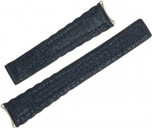 Horlogeband Tag Heuer FC6045 Leder Blauw 19mm