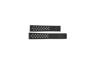 Horlogeband Tag Heuer WV2113 / FC6167 Leder Zwart 18mm