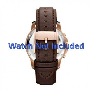Fossil horlogeband FS-4648 Leder Bruin 22mm 