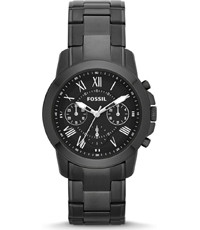 Horlogeband Fossil FS4843 Roestvrij staal (RVS) Antracietgrijs 20mm