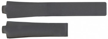 Horlogeband Tag Heuer FT6000 Rubber Zwart 9mm