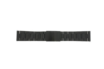 Horlogeband Fossil FTW1115 Roestvrij staal (RVS) Zwart 24mm