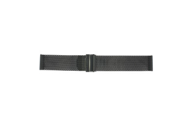 Horlogeband Smartwatch Fossil FTW7062 Mesh/Milanees Zwart 22mm