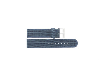Horlogeband Universeel G600 Leder Blauw 20mm