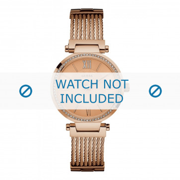 Guess horlogeband W0638L4 Soho Staal Rosé 12mm