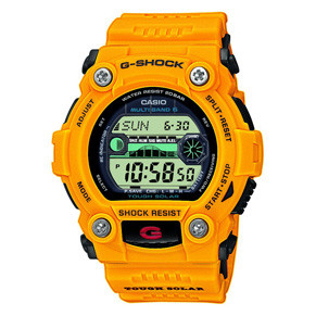 Casio horlogeband 10340732 Rubber Geel 16mm 